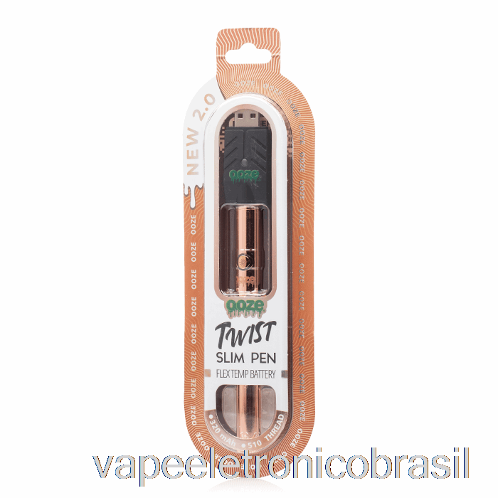 Vape Vaporesso Ooze Slim Twist Pen 2.0 Flex Temp Bateria Ouro Rosa